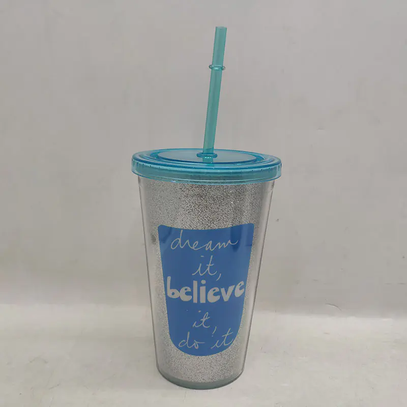 Wholesale Plastic Tumbler with Lid and Straw