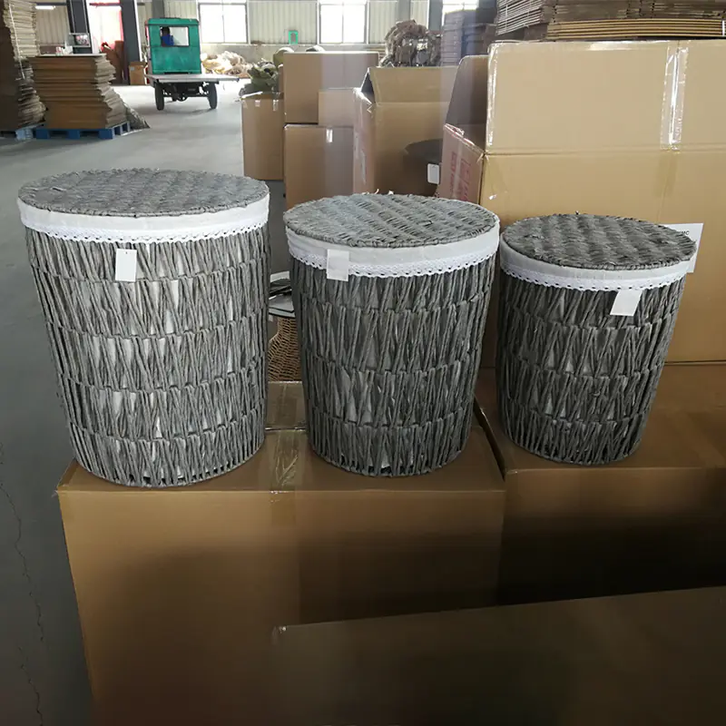 Wholesale 3Pcs/set Storage Basket with Lid