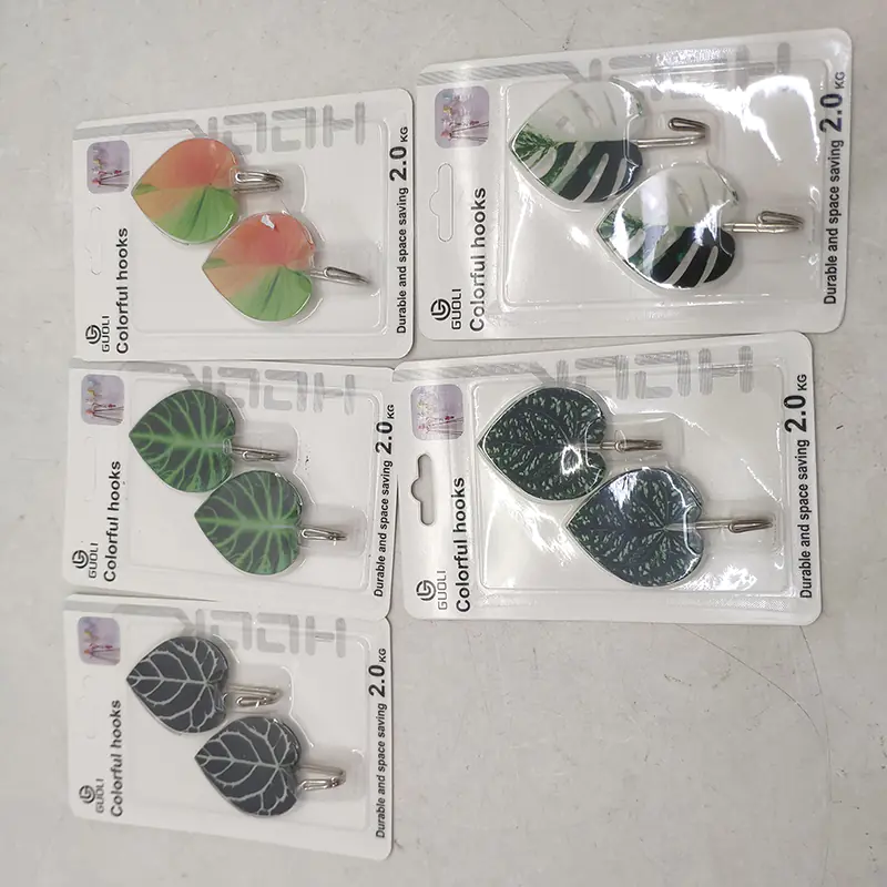 Wholesale Leaf Shaped Adhesive Hooks