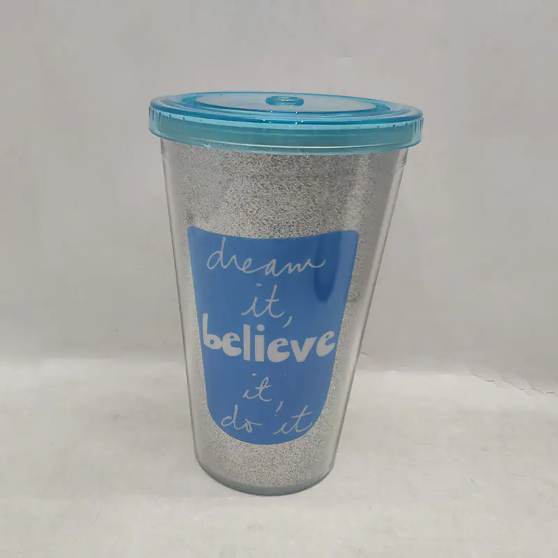 Wholesale Plastic Tumbler with Lid and Straw - Image 3