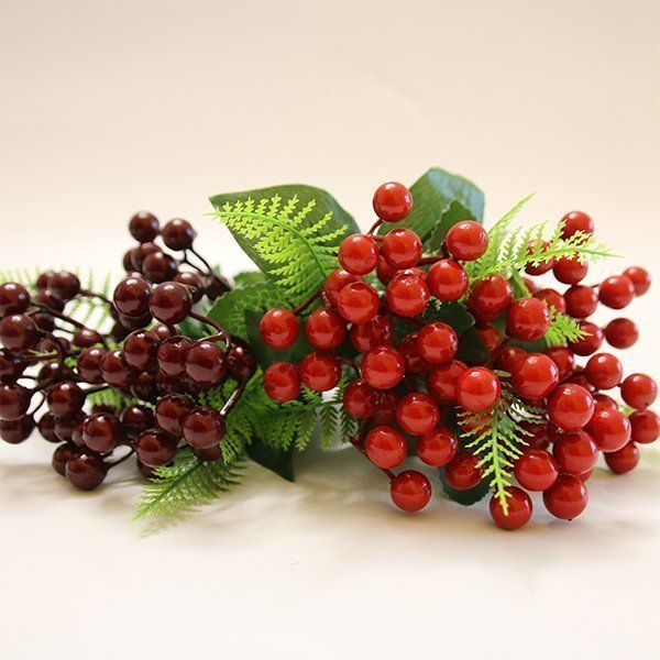 Wholesale Price Artificial Persian Grass Red Fruit Plants For Home Decoration