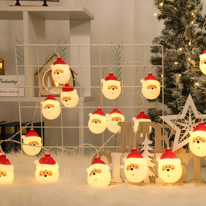 New 10pcs Santa Claus Lights - Image 2