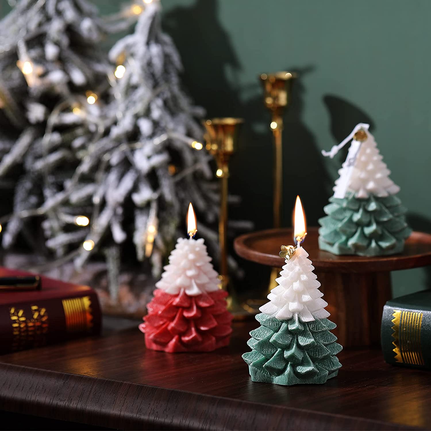 Christmas Tree Shaped Scented Candles