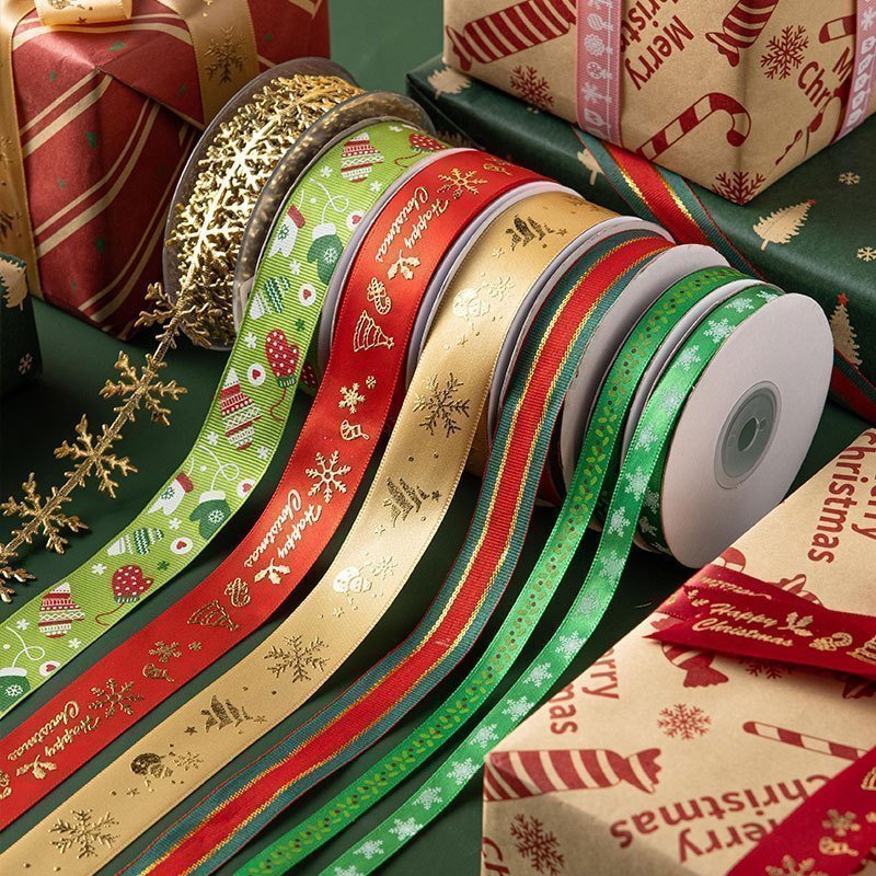 Christmas Ribbon for Gift Wrapping Crafts