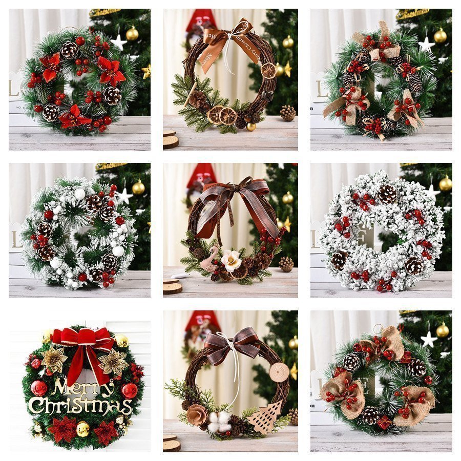 Wholesales Christmas Artificial Wreath Indoor Decoration