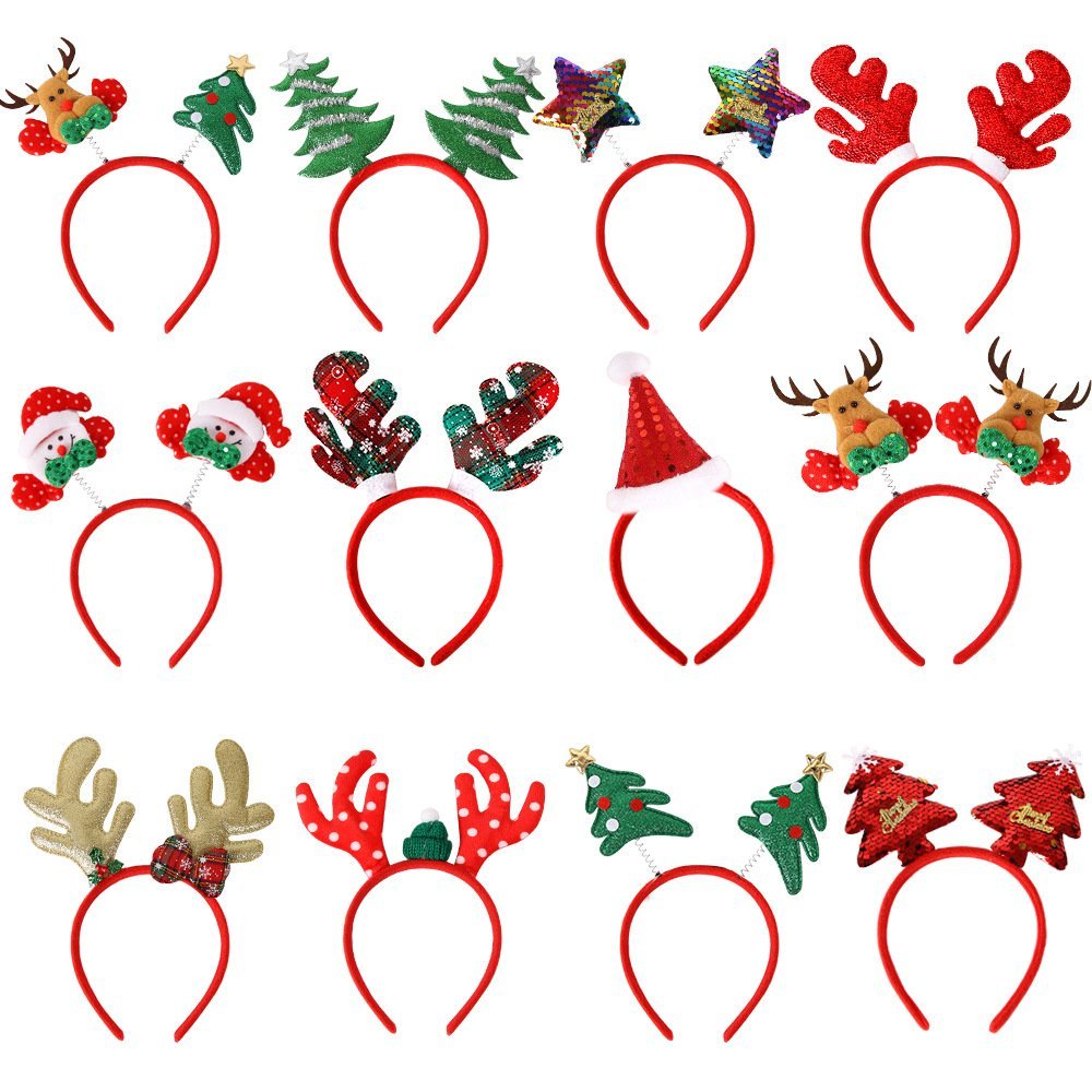 Factory hot selling headband Christmas decorations for adults and children