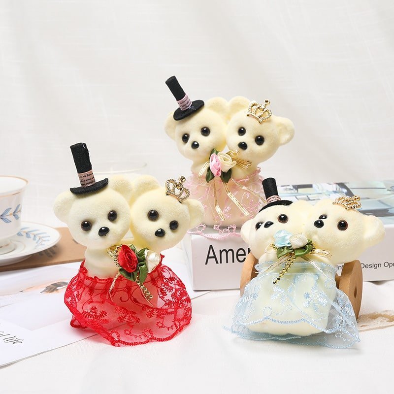 Valentine’s Day 13cm Ice cream one-piece bear Two bears couple bears