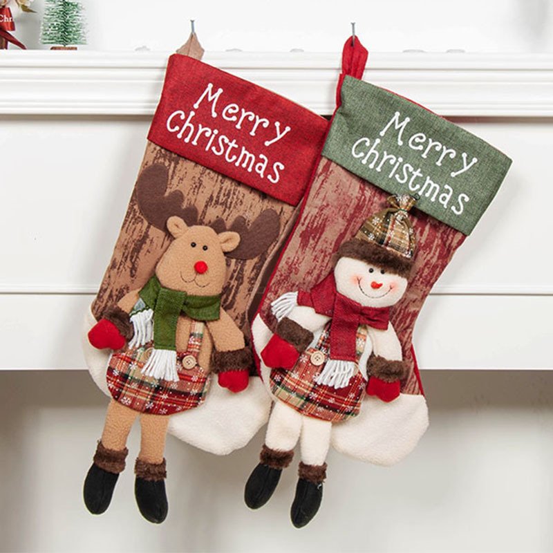 Christmas New Socks felt Bag Gift Handbag - Image 5