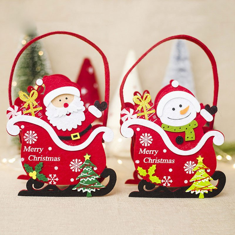 New trend Christmas children candy gift felt bags - Image 3