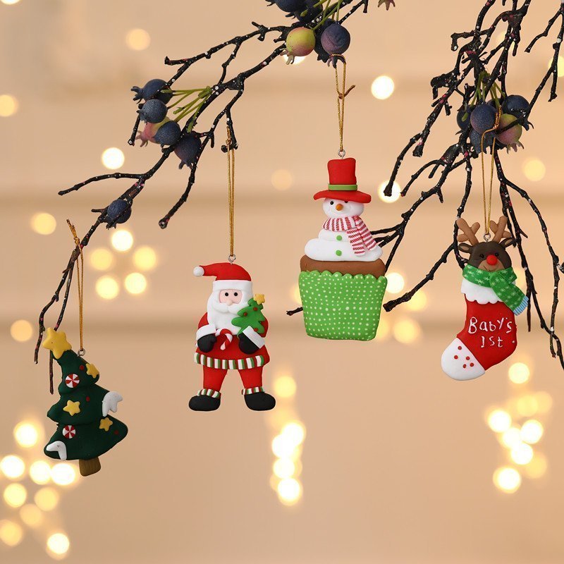 Christmas Polymer Clay Hanging Decoration