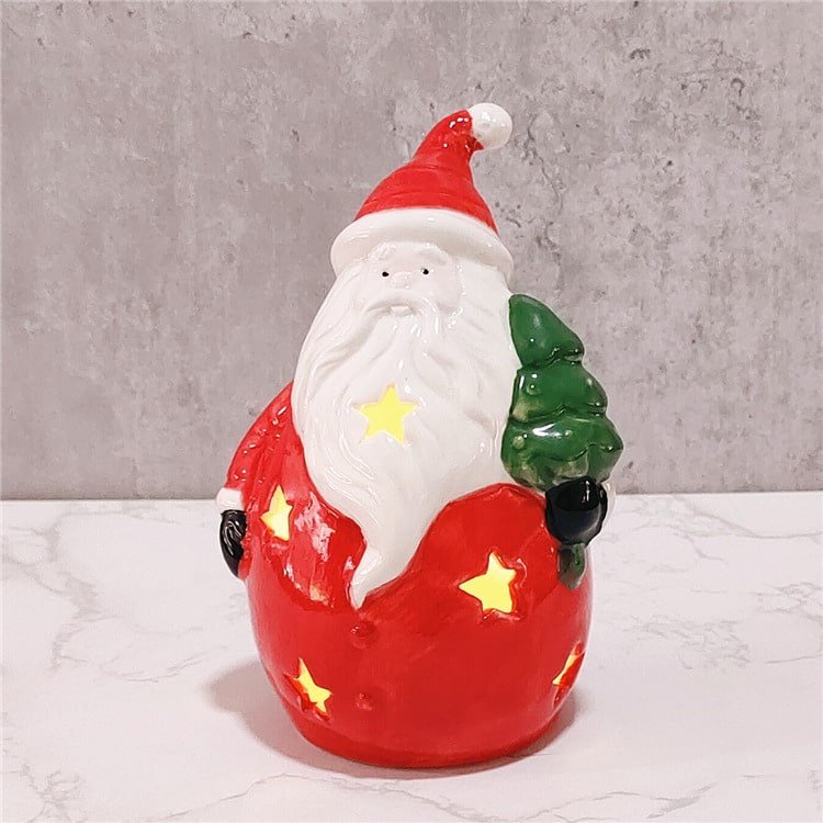 Newest Christmas figure ceramics Christmas home Decoration