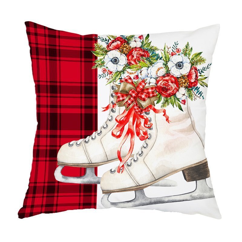 Snow Winter Holiday Cushion Case Decoration for Sofa - Image 2