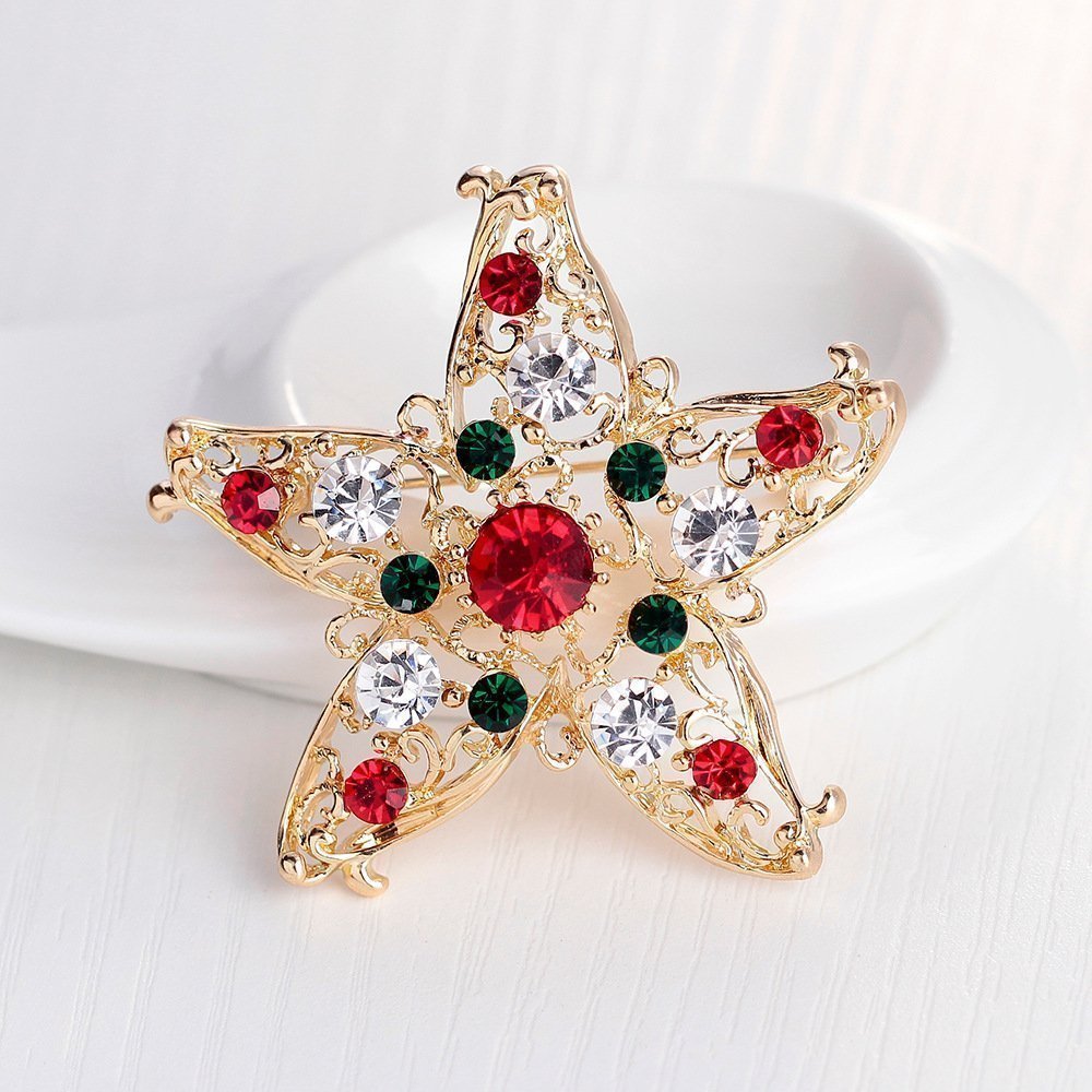 New Christmas Star Brooch