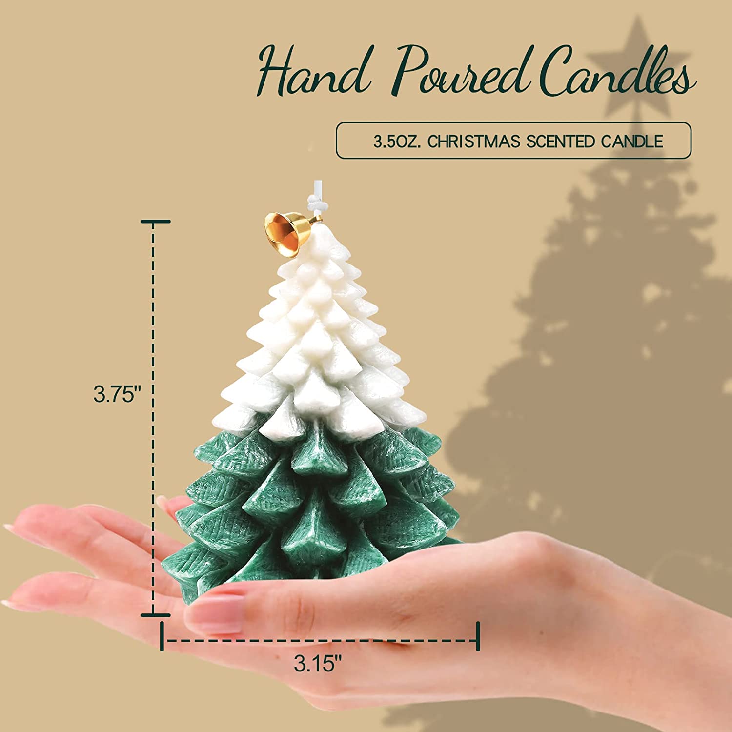 Christmas Tree Shaped Scented Candles - Image 3
