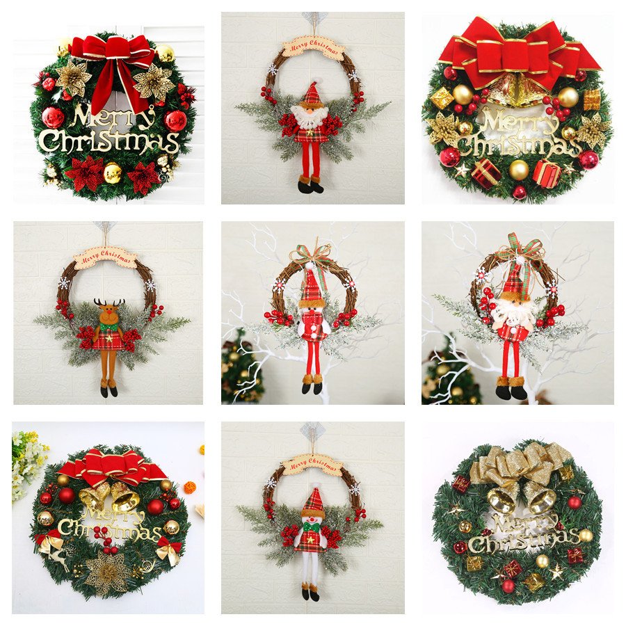Wholesales Christmas Artificial Wreath Indoor Decoration - Image 4
