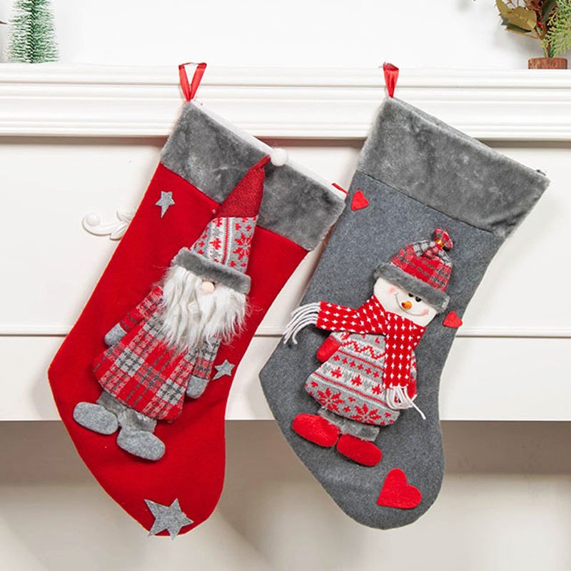 Christmas New Socks felt Bag Gift Handbag - Image 4