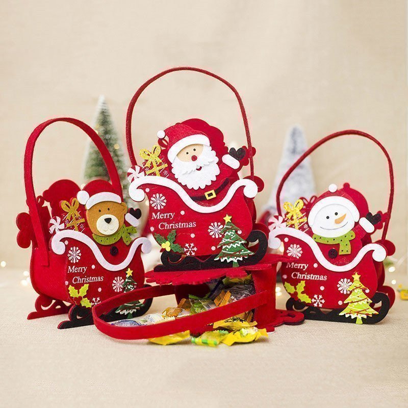 New trend Christmas children candy gift felt bags