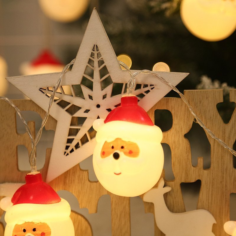New 10pcs Santa Claus Lights