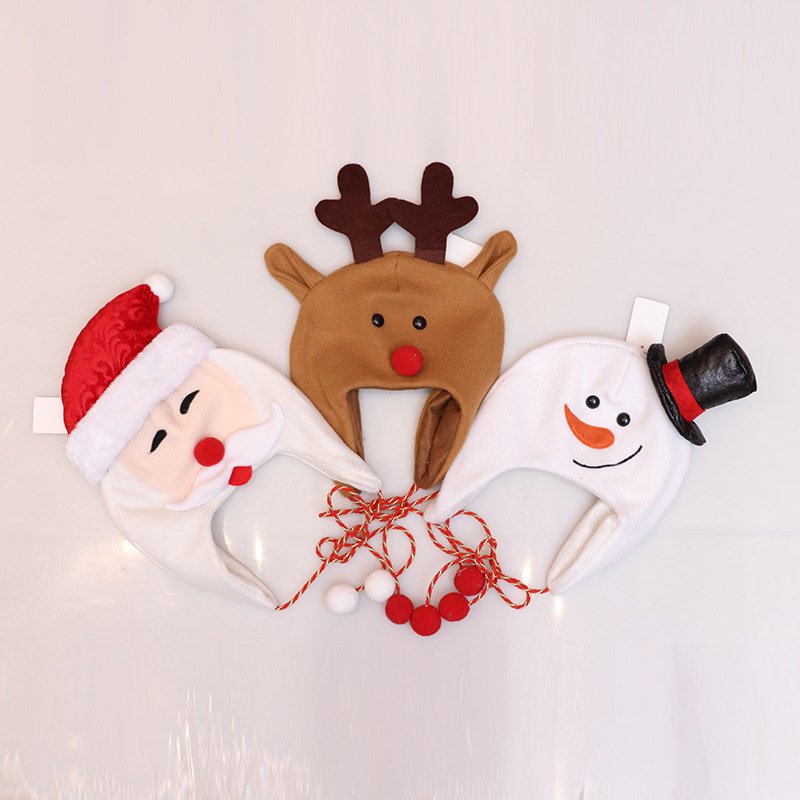 Exporter cute and loverly Christmas Hat Christmas Cap for Children - Image 2