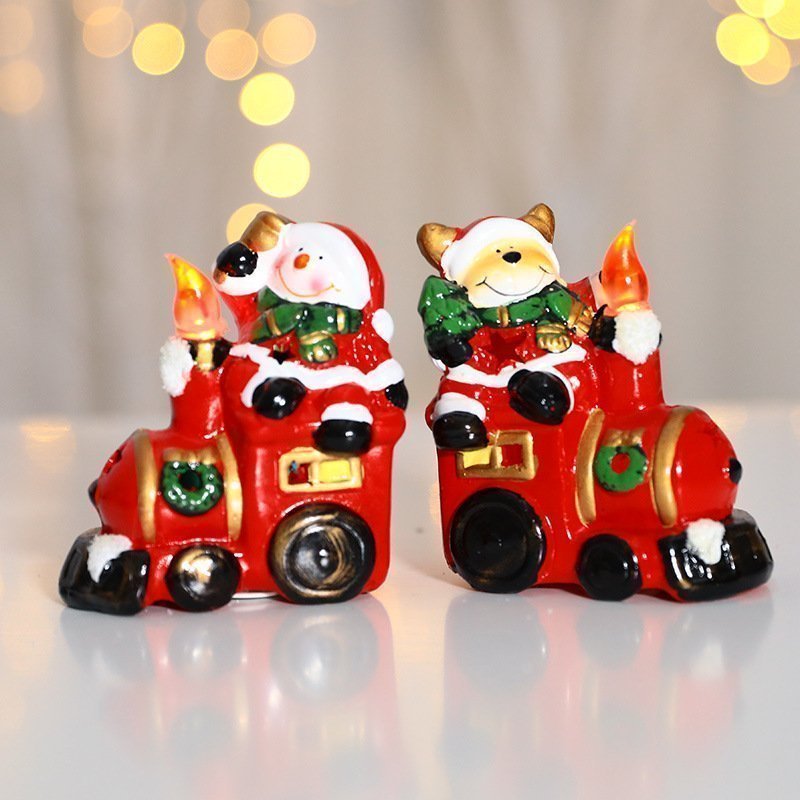 Red color fesitval Christmas ceramic ornaments