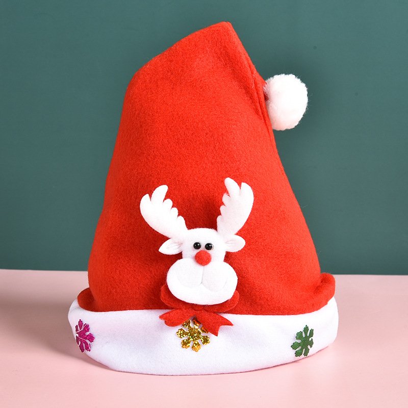 Christmas Hat, Santa Hat, Xmas Holiday Hat for Adults, Touch Soft and Comfortable Velvet Thickened Santa Hats for Christmas New Year Holiday Party Supplies - Image 2