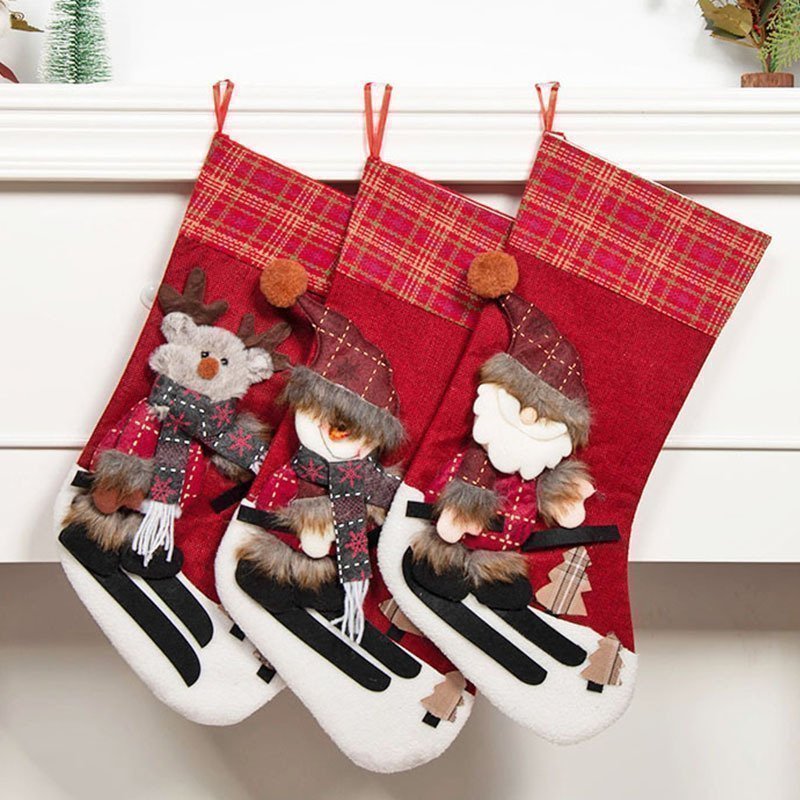 Christmas New Socks felt Bag Gift Handbag