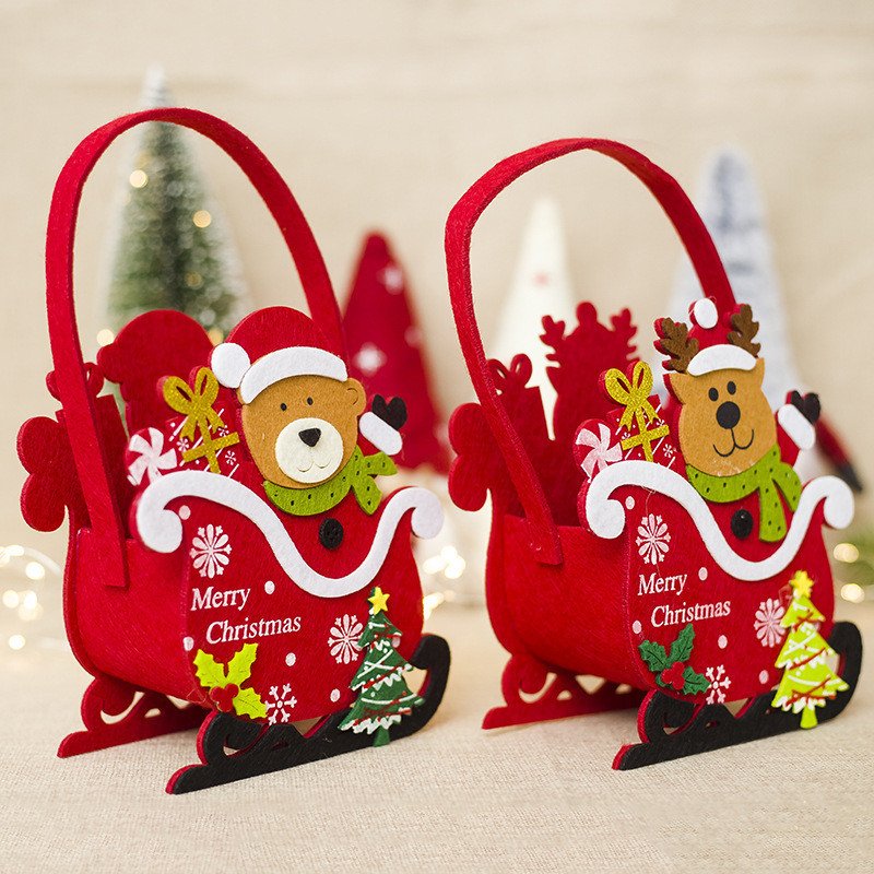 New trend Christmas children candy gift felt bags - Image 4