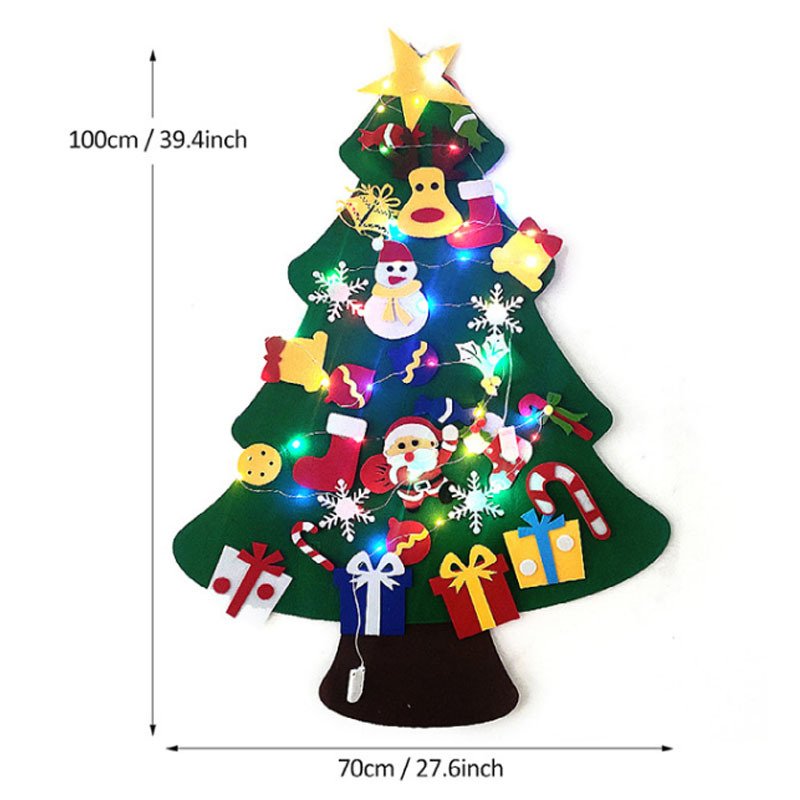 DIY Felt Christmas Tree Set with Ornaments for Kids - Image 3