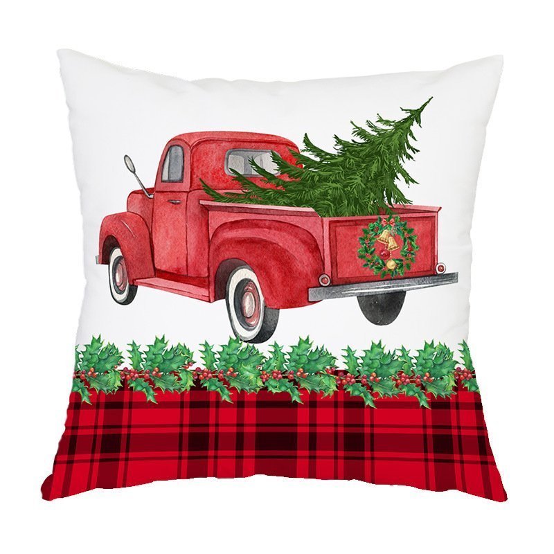 Snow Winter Holiday Cushion Case Decoration for Sofa - Image 3
