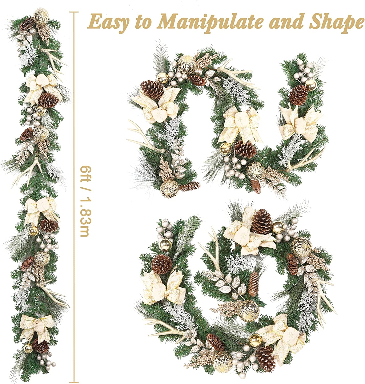 Christmas garland outdoor and indoor - Image 5