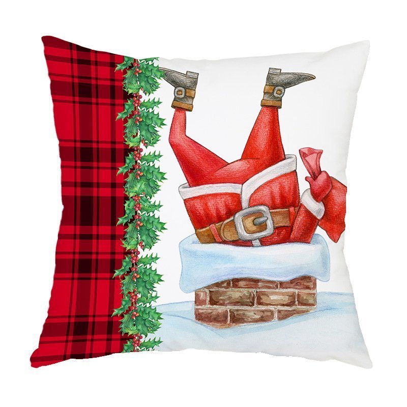 Snow Winter Holiday Cushion Case Decoration for Sofa - Image 4