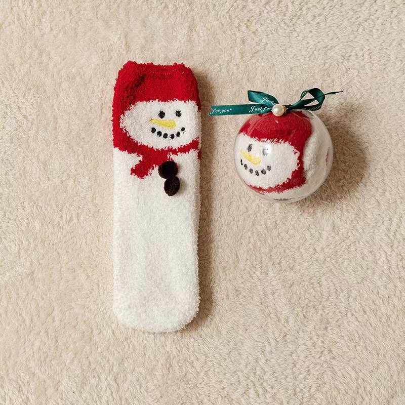 Womens Christmas Fuzzy Socks Winter Warm Cozy Socks - Image 4