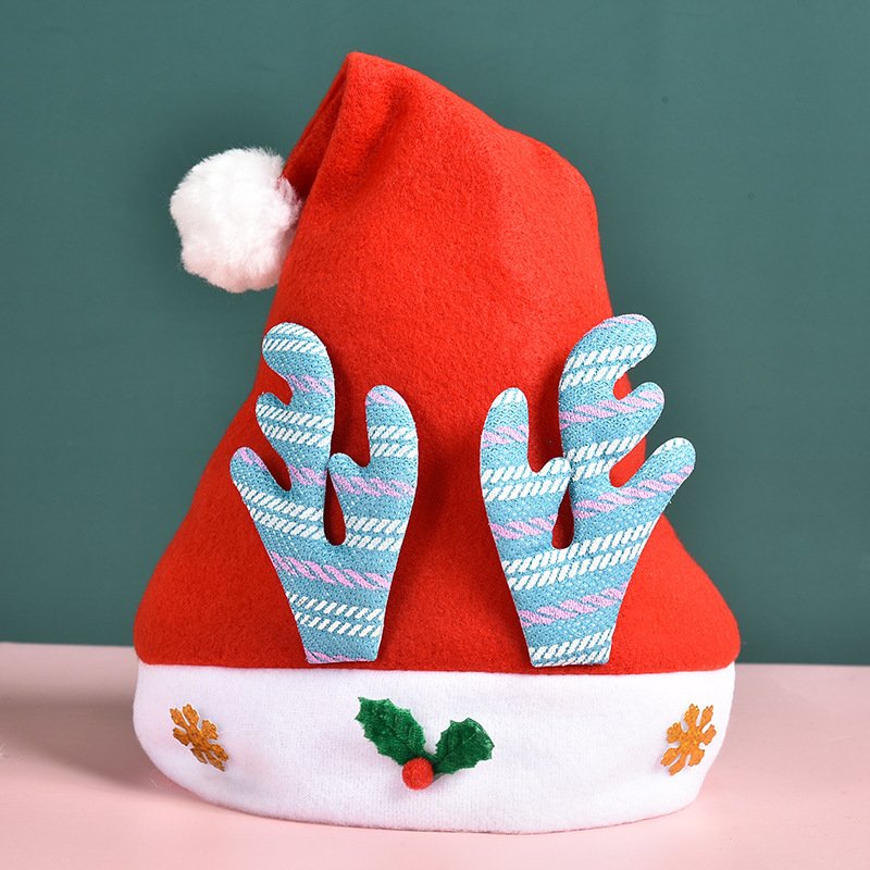 Christmas Hat, Santa Hat, Xmas Holiday Hat for Adults, Touch Soft and Comfortable Velvet Thickened Santa Hats for Christmas New Year Holiday Party Supplies - Image 5