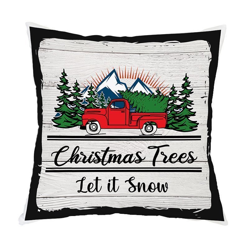 Snow Winter Holiday Cushion Case Decoration for Sofa - Image 5