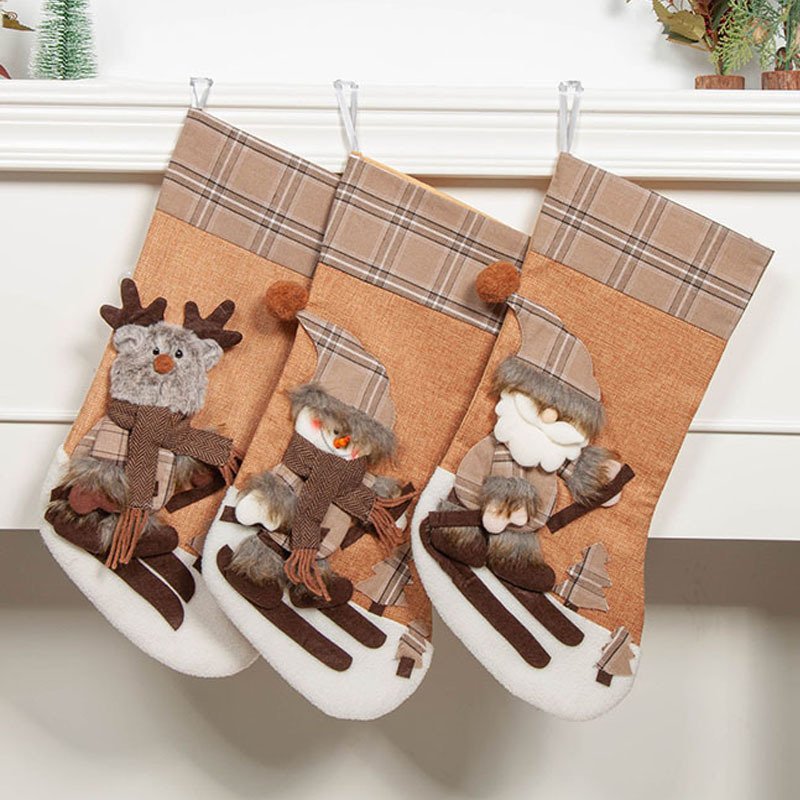 Christmas New Socks felt Bag Gift Handbag - Image 3