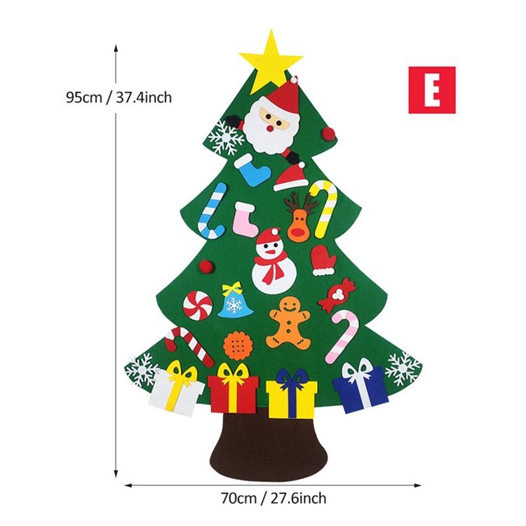 DIY Felt Christmas Tree Set with Ornaments for Kids - Image 5
