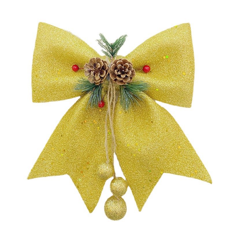 Christmas pearl cotton bow - Image 5