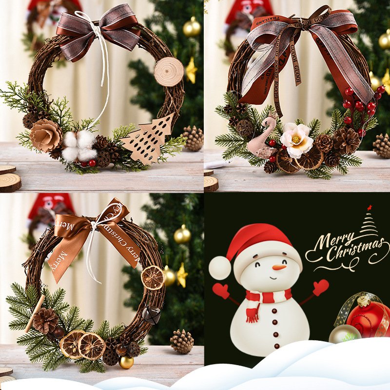 Wholesales Christmas Artificial Wreath Indoor Decoration - Image 3