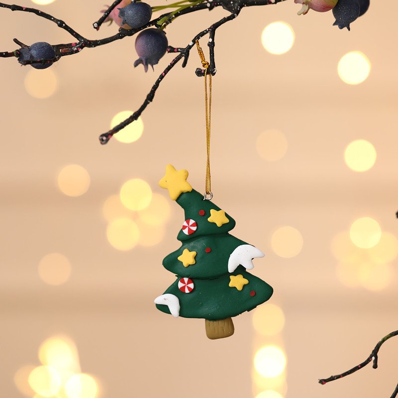 Christmas Polymer Clay Hanging Decoration - Image 2