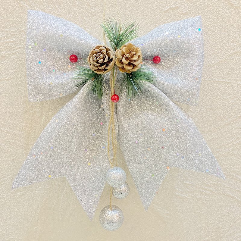 Christmas pearl cotton bow - Image 6