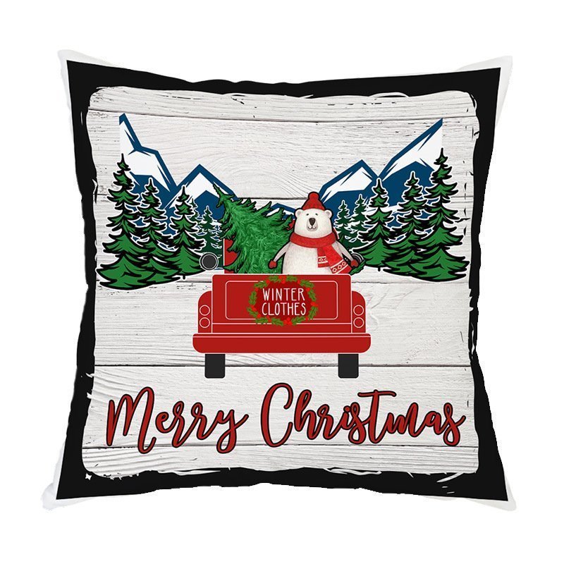 Snow Winter Holiday Cushion Case Decoration for Sofa - Image 6