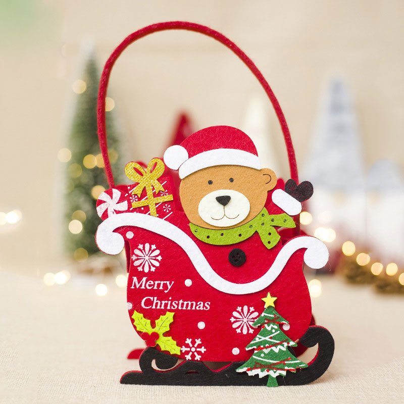 New trend Christmas children candy gift felt bags - Image 5