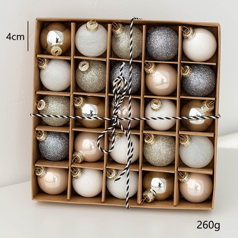 1 inch Colorful Glass Ball Christmas Ornaments Set of 25 Balls - Image 7