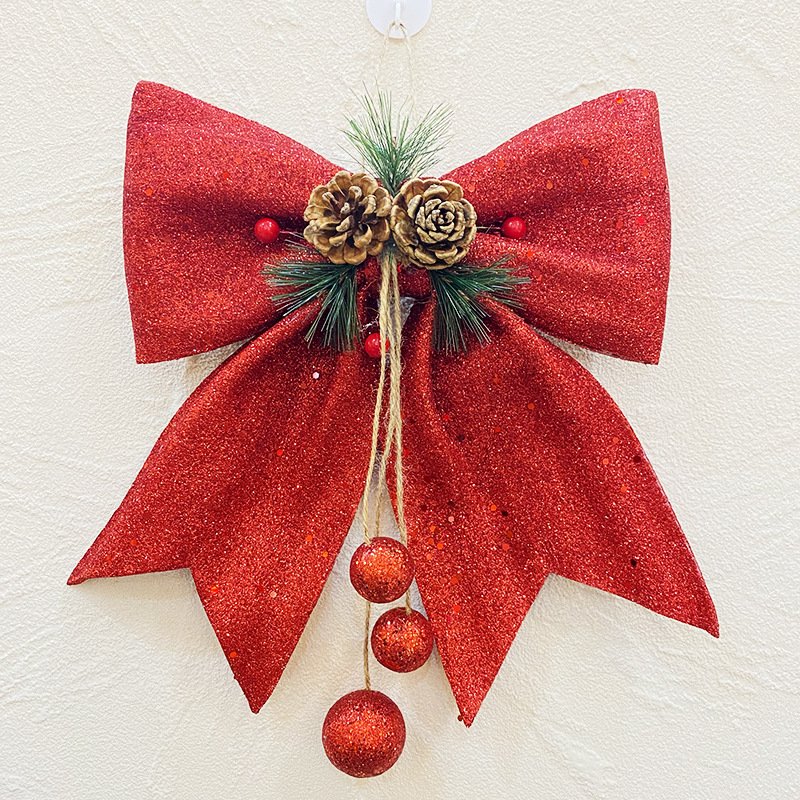 Christmas pearl cotton bow - Image 7
