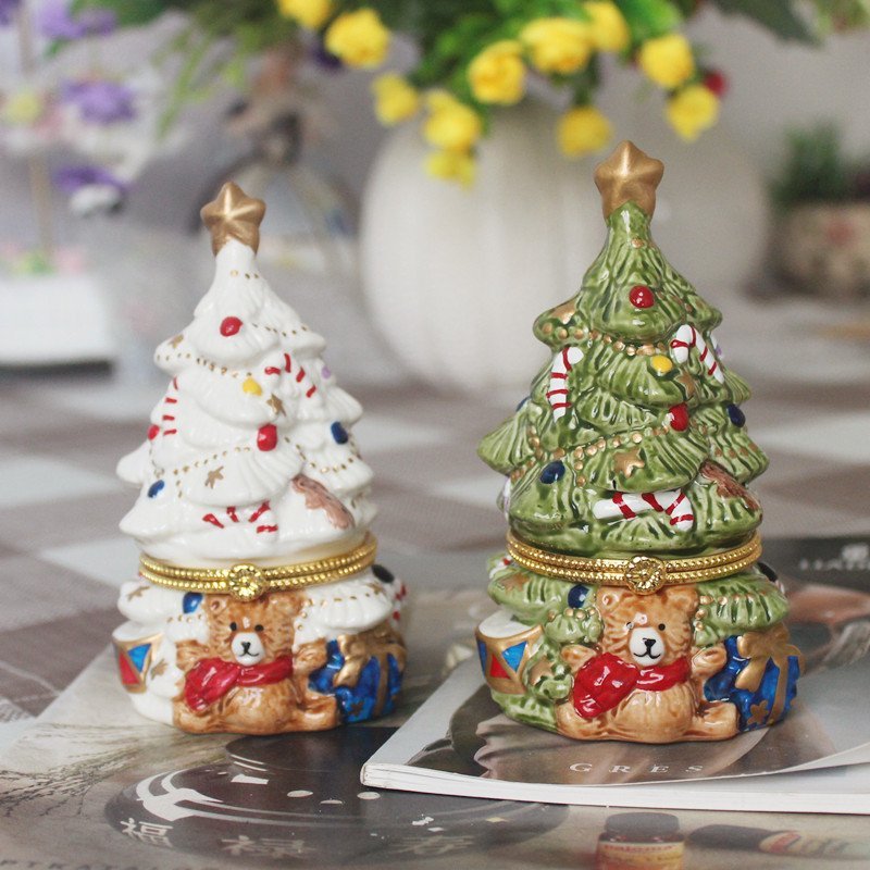 Christmas Ceramic box Christmas Tree new design