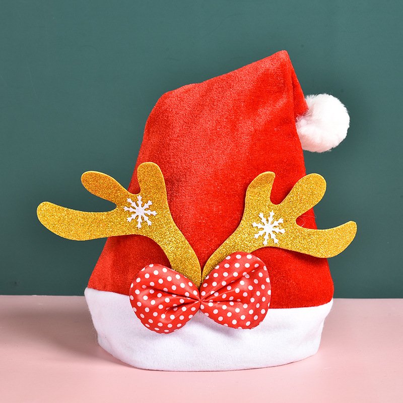 Christmas Hat, Santa Hat, Xmas Holiday Hat for Adults, Touch Soft and Comfortable Velvet Thickened Santa Hats for Christmas New Year Holiday Party Supplies - Image 7