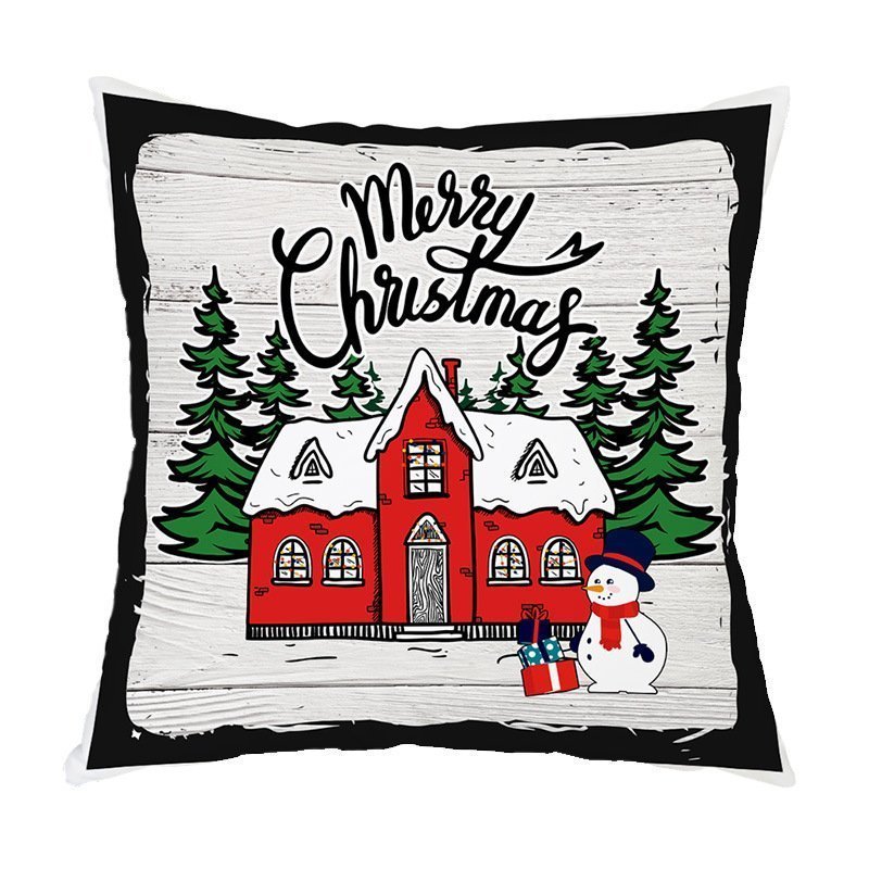 Snow Winter Holiday Cushion Case Decoration for Sofa - Image 7