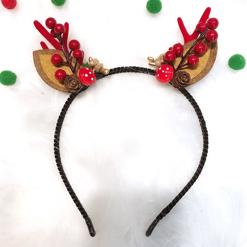 Christmas New reindeer deer Lady headband – Deer Christmas headband Antlers headband ears - Image 6