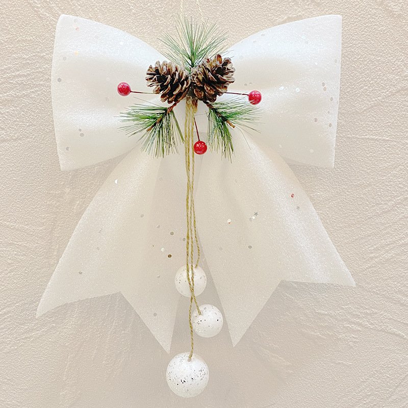 Christmas pearl cotton bow - Image 9