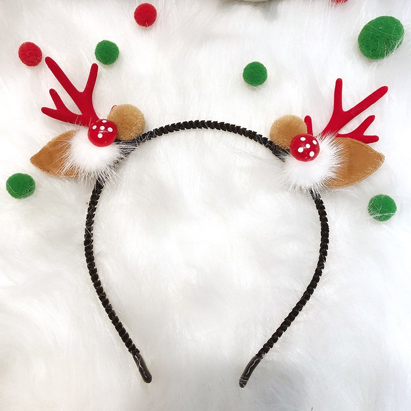Christmas New reindeer deer Lady headband – Deer Christmas headband Antlers headband ears - Image 7
